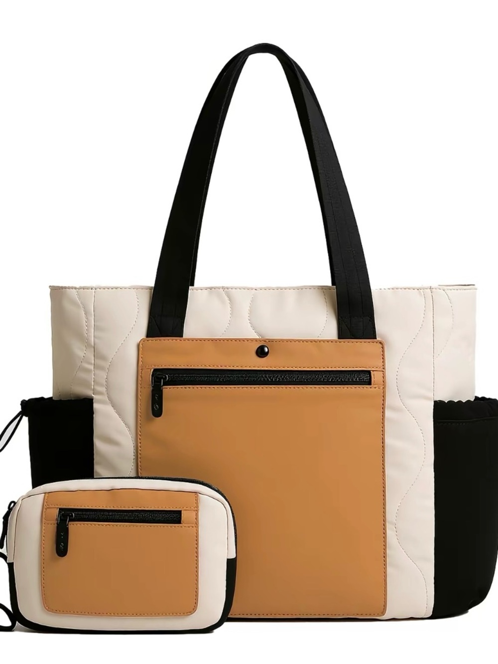 Tote Bag for Women, Puffer Work Bags with Zipper for Daily Travel Colle